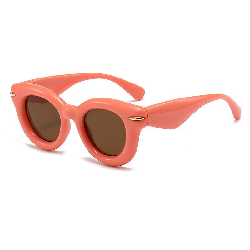 Retro Round Frame UV Protection Slimming Sunglasses for Summer