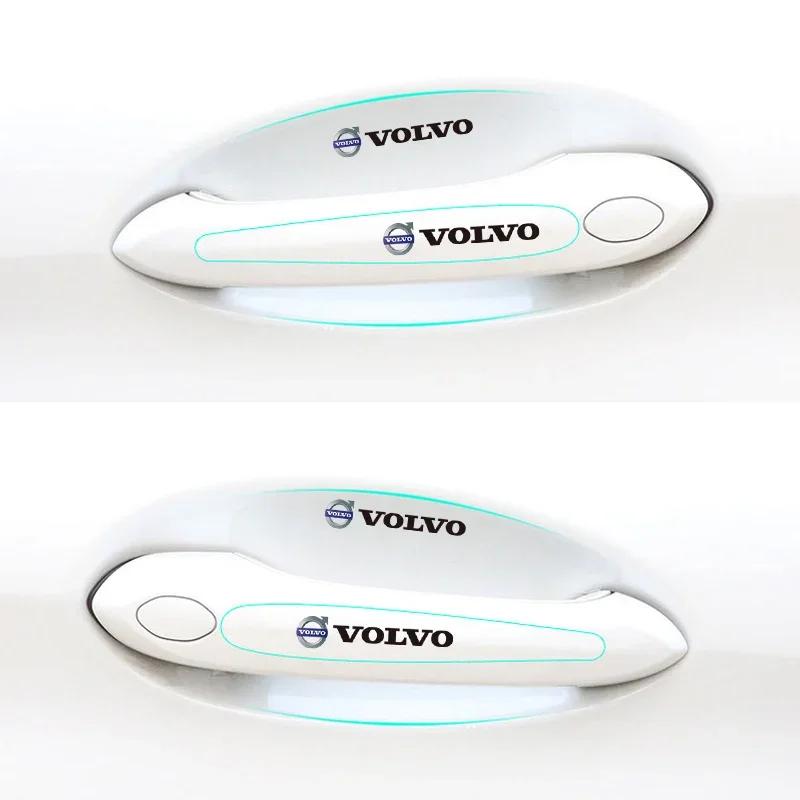 For Volvo V60 XC60 XC90 S60 XC40 V40 S80 T6 V90 EX90 S90 V70 8Pcs TPU Car Door Bowl Anti-scratch Sticker Decals Accessories