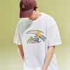 Anta Classic Logo Print Graffiti Casual Fashion Loose Comfortable Breathable Sweat-Absorbing Knitted Short Sleeve T-Shirt Men Tops 952628105-11