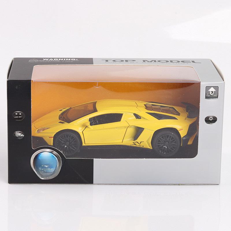 Lambo 750-4 Alloy Car Model 1:32 with Multi-Door, Sound, Light & Pull-Back Features