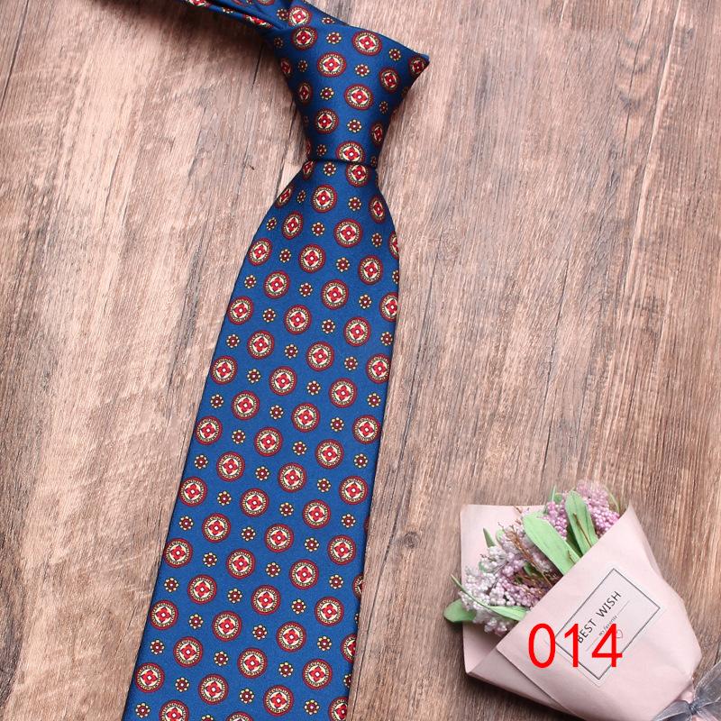 Rael Men'S Tie Business Dress 8Cm Printed Polyester Tie, Flower Casual Professional Tie