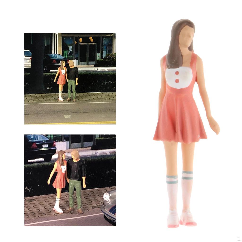 1:64 Scale Figures Miniature People Model for Layout Home Bonsai Building Accessory Decor,