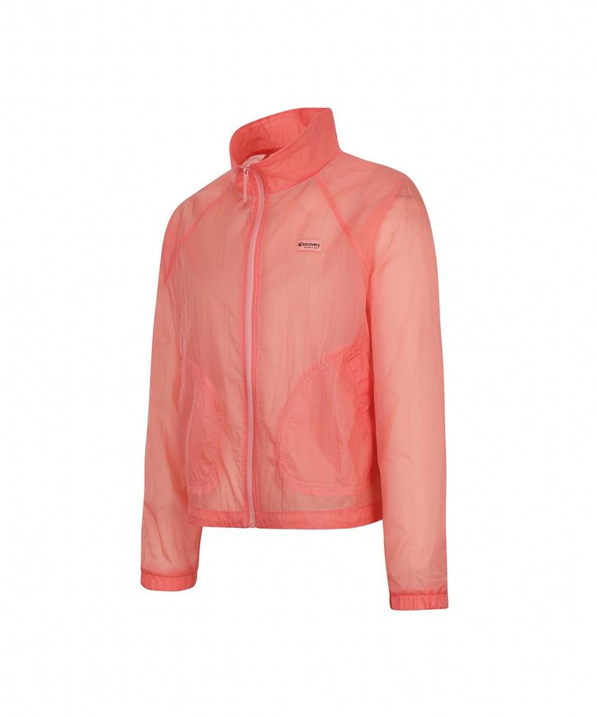 Discovery Expedition Women'S Freshvent Ultra-Light High-Neck Windbreaker (L/Coral)