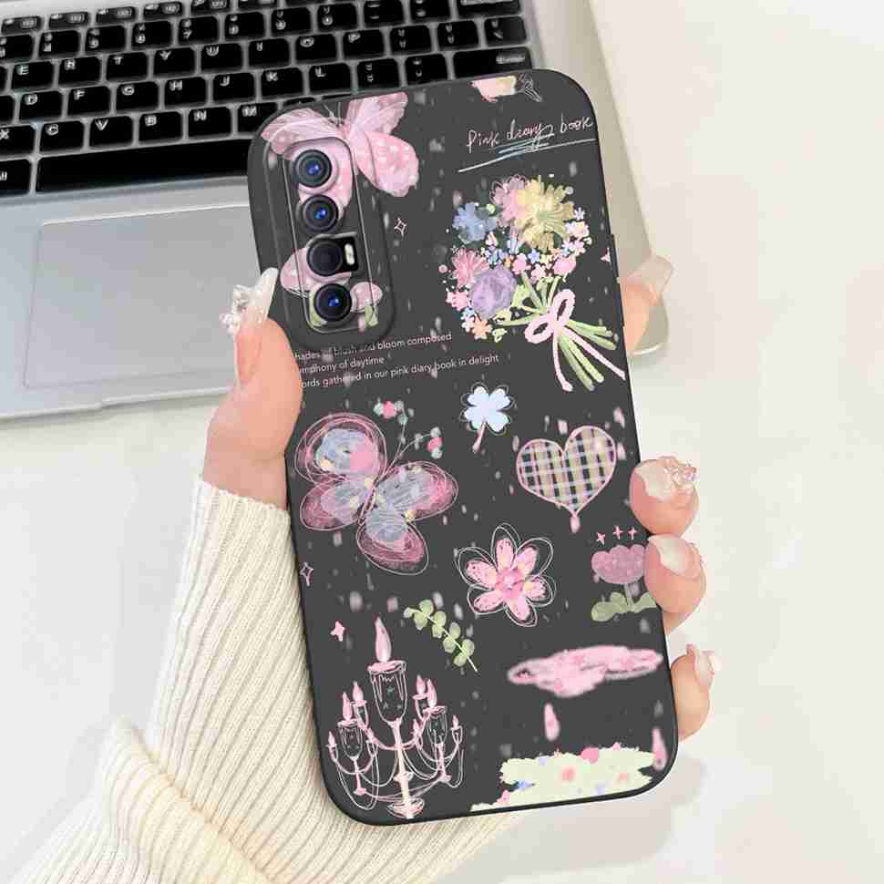 New Design Case For Oppo Reno3 Pro 5G CPH2009 Protective Silicone Soft TPU For Oppo Reno 3 Reno3 Pro 5G Phone Cover Shell Case