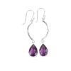 Amethyst Gemstone 925 Sterling Silver Jewelry Handmade Earrings 2.60" EE-43-9