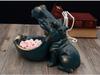 Unique Hippo Decoration Statue Figurine Home Table Decoration Gift With Exquisite Workmanship Durable And Sturdy Hippo Statue Hippopotamus Container