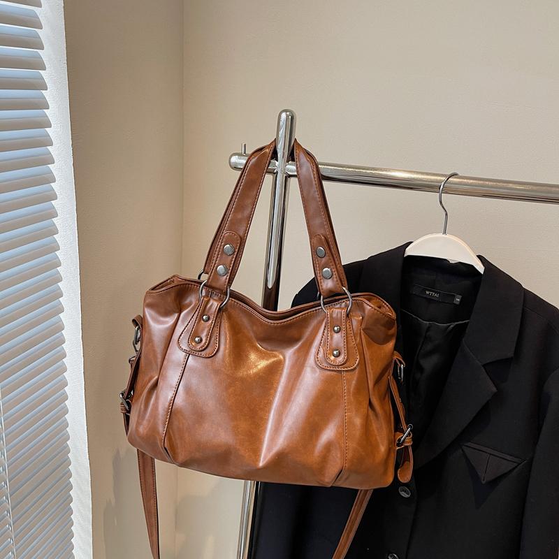Minimalistische Damenhandtasche mit großem Fassungsvermögen, modische Schultertasche, einfache und lässige Tragetasche, geeignet für den täglichen Gebrauch und zum Einkaufen