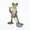Frogs Statues for Garden Resin Mopping Frogs Figurines Outdoor Lawn Ornament Frogs Garden Statues Housewarming Gift