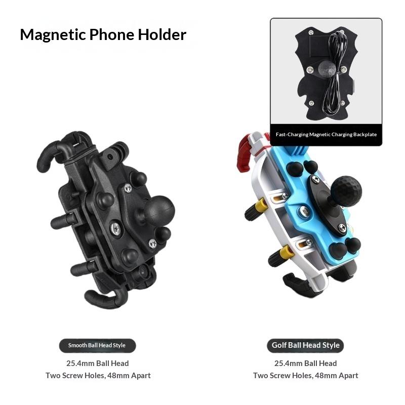 1 Set Compatible 25Mm Double Ball Socket Arm 1 Inch Ball Mount With Magnetic Suction Cup Base Support Ram Mount For Phone Gps