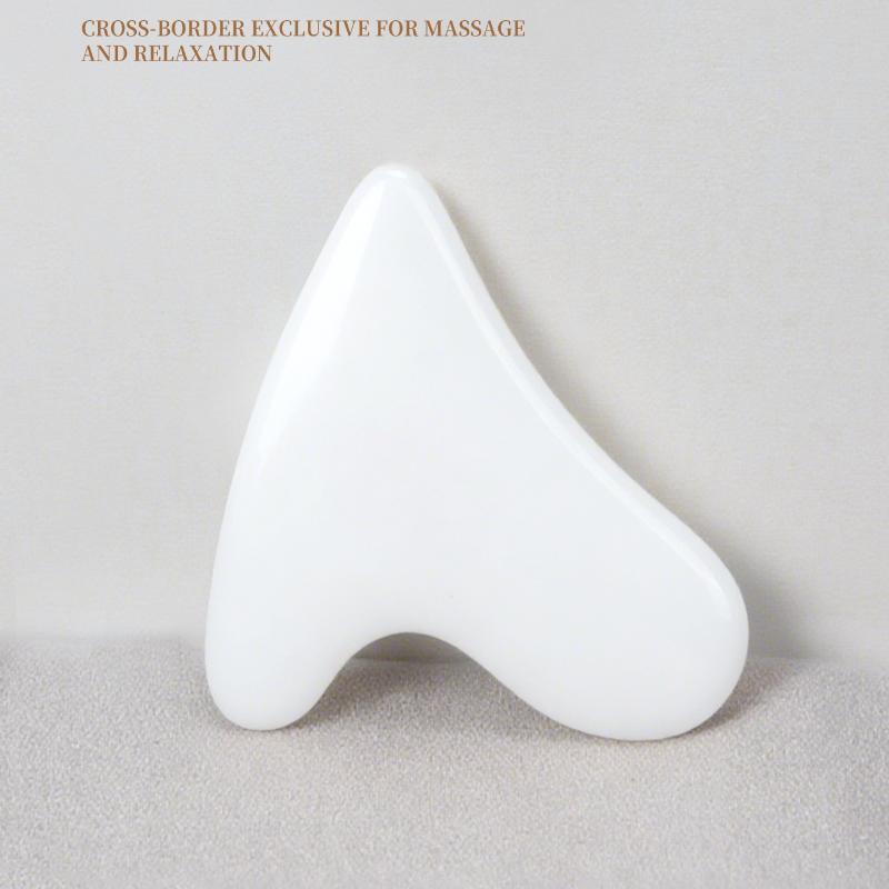 

High Silicon Glass Gua Sha Board Facial Scraper Plate Lift Massage For Face Body Neck Leg Skin Care Beauty Health Massager белый