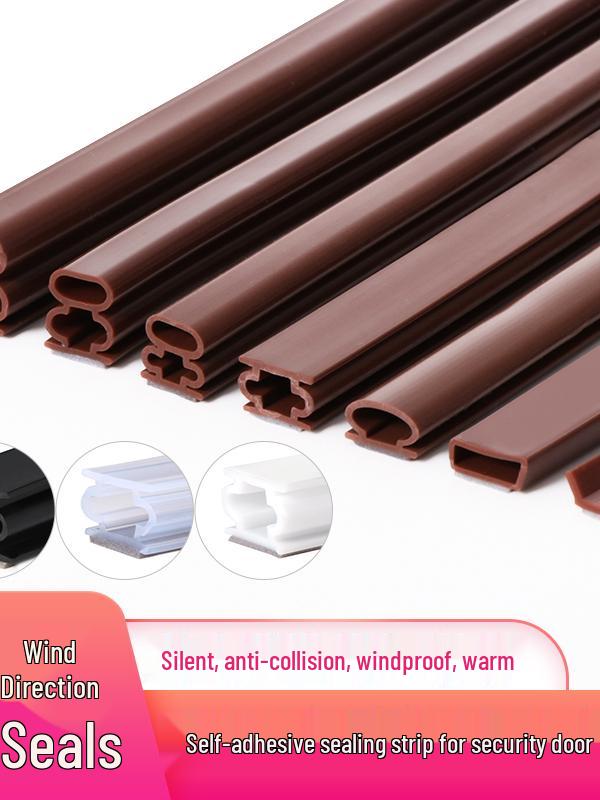 Diebstahlsichere selbstklebende Silikon-Dichtungsleiste für Tür und Fenster zum Abdichten gegen Wind und zur Isolierung