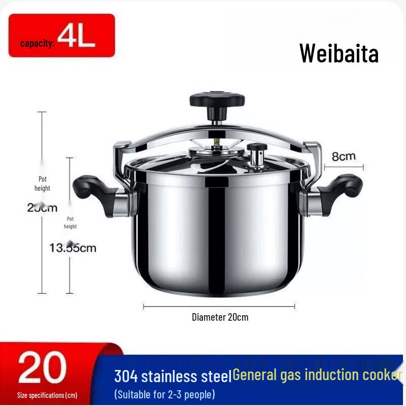 

Weibada 304 Stainless Steel Commercial Pressure & Stew Pot