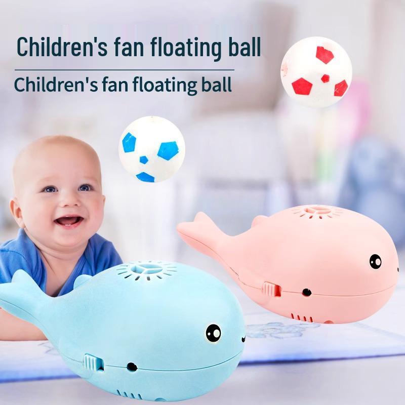 Mini Brinquedo de Baleia Bebê do Oceano: Ventilador Elétrico e Bola Flutuante para Aprendizado Infantil