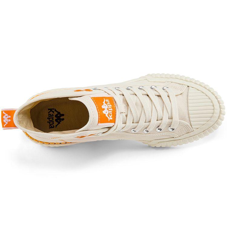 Kappa Casual Deconstructed Breathable High-Top Canvas Shoes Unisex sneakers Egrets-White K0BY5VS03D-024