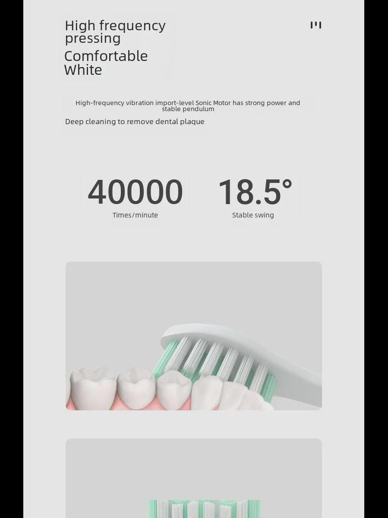 Rechargeable Soft Bristle Electric Toothbrush for Adults - Portable Gift Edition