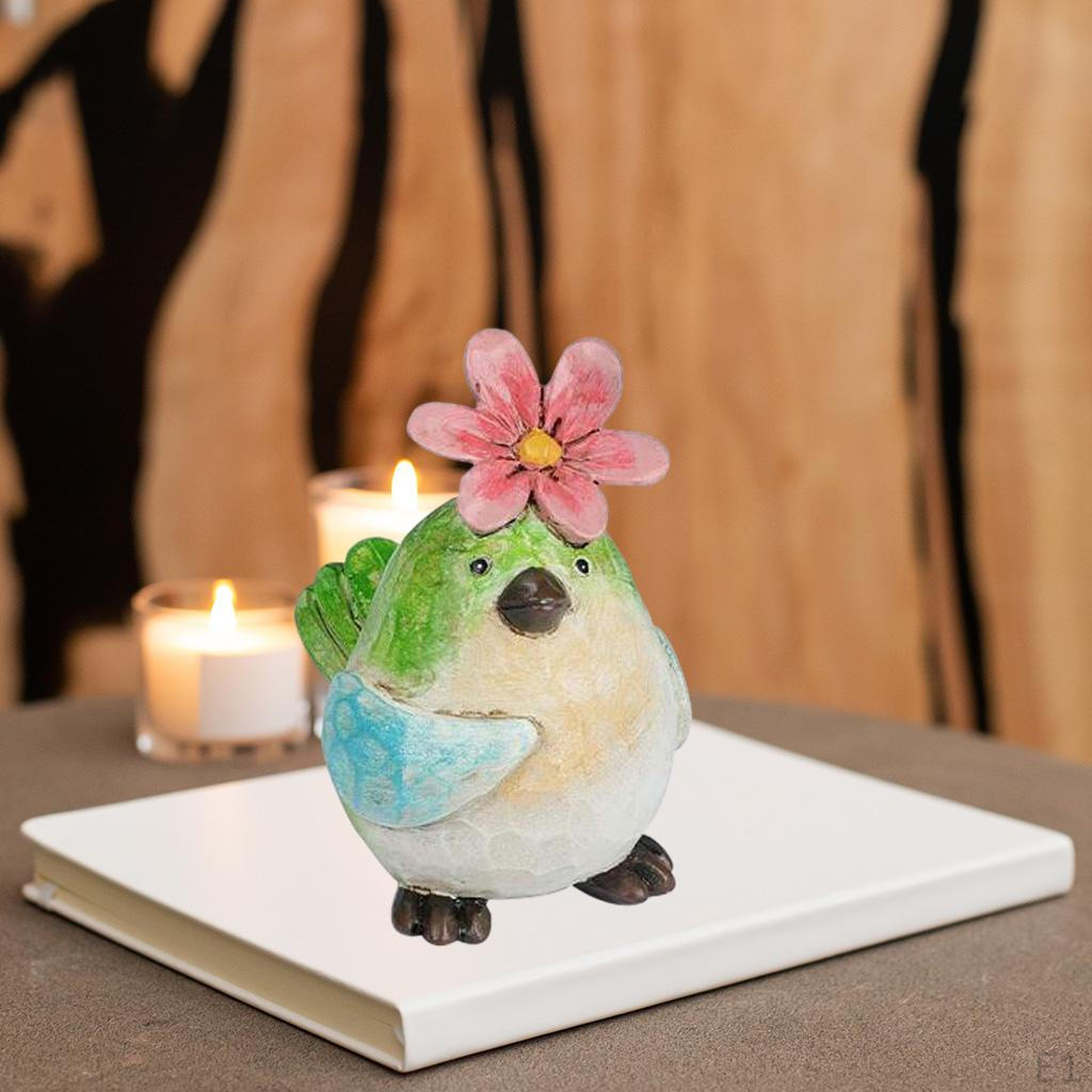 Bird Shaped Sculpture Animal Ornament Figurine Statue Photo Props Office Living Room Bedroom
