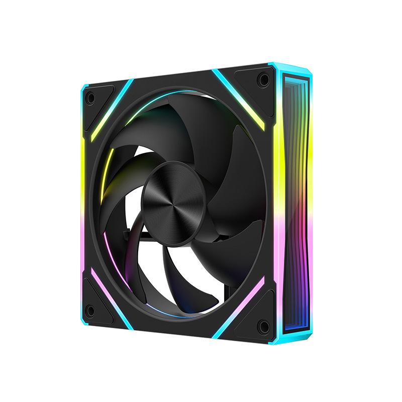 12Cm Argb 4 Pin Computer Case Fan Quiet Cooling 12V Large Air Volume 800-1600Rpm For Desktop Gaming Pc Build