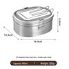 Qianxing 201 Stainless Steel Double-Layer Lunch Box Set