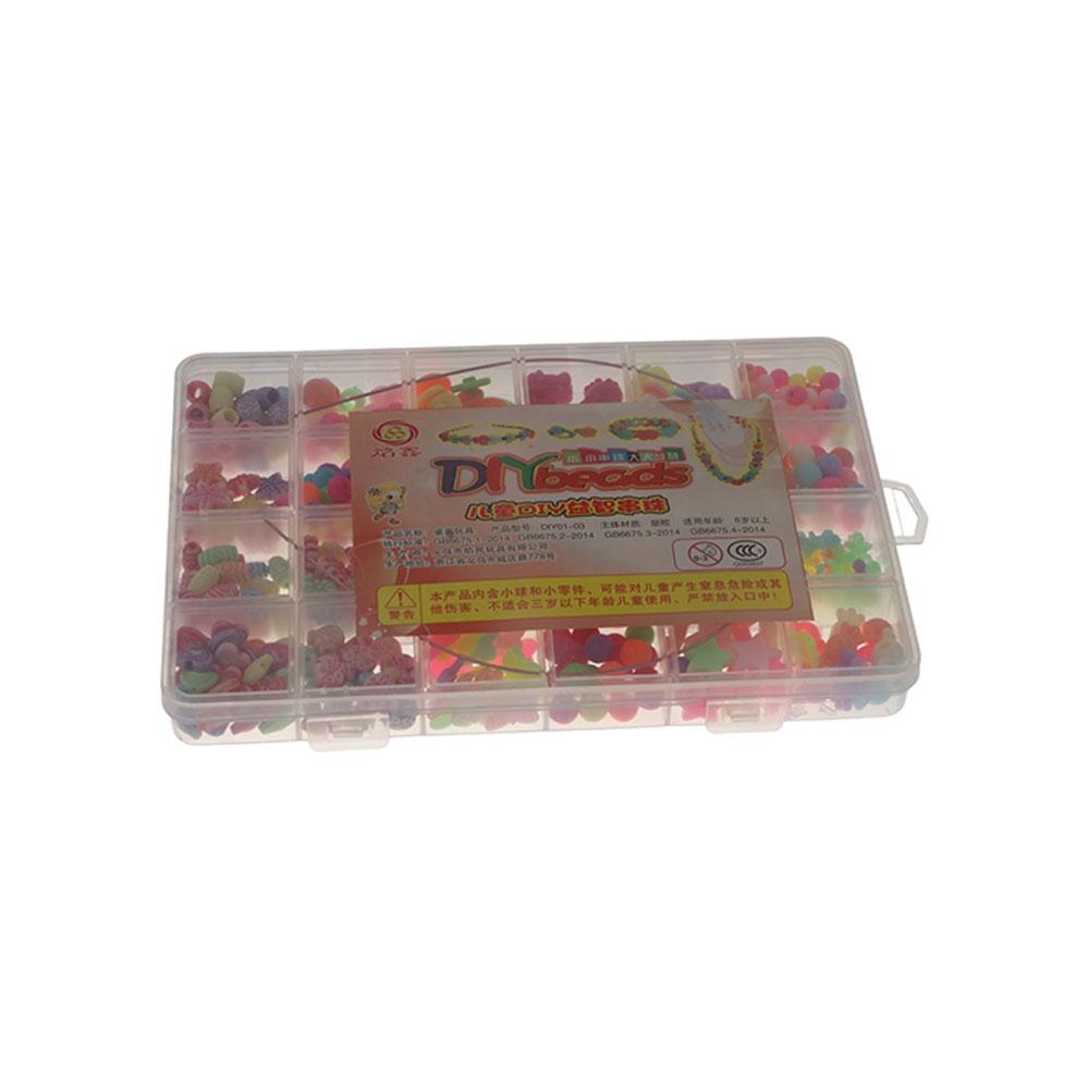 Weaving Charms Beads Children's Toy Crafts Making Loose Spacer Beads Bracelet DIY Handmade Beaded