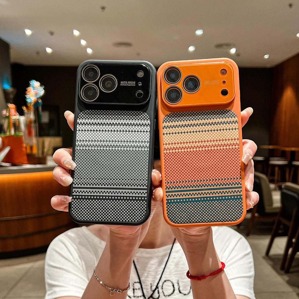 Stylish 17 Pro Max iPhone Case & 15 Pro Lens Film: Magnetic, Heat Dissipating, Anti-Slip Design