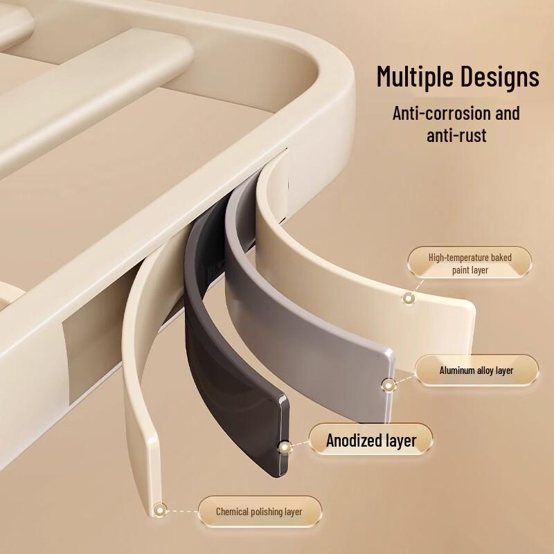 No-Drill Space Aluminum Bathroom Shelf