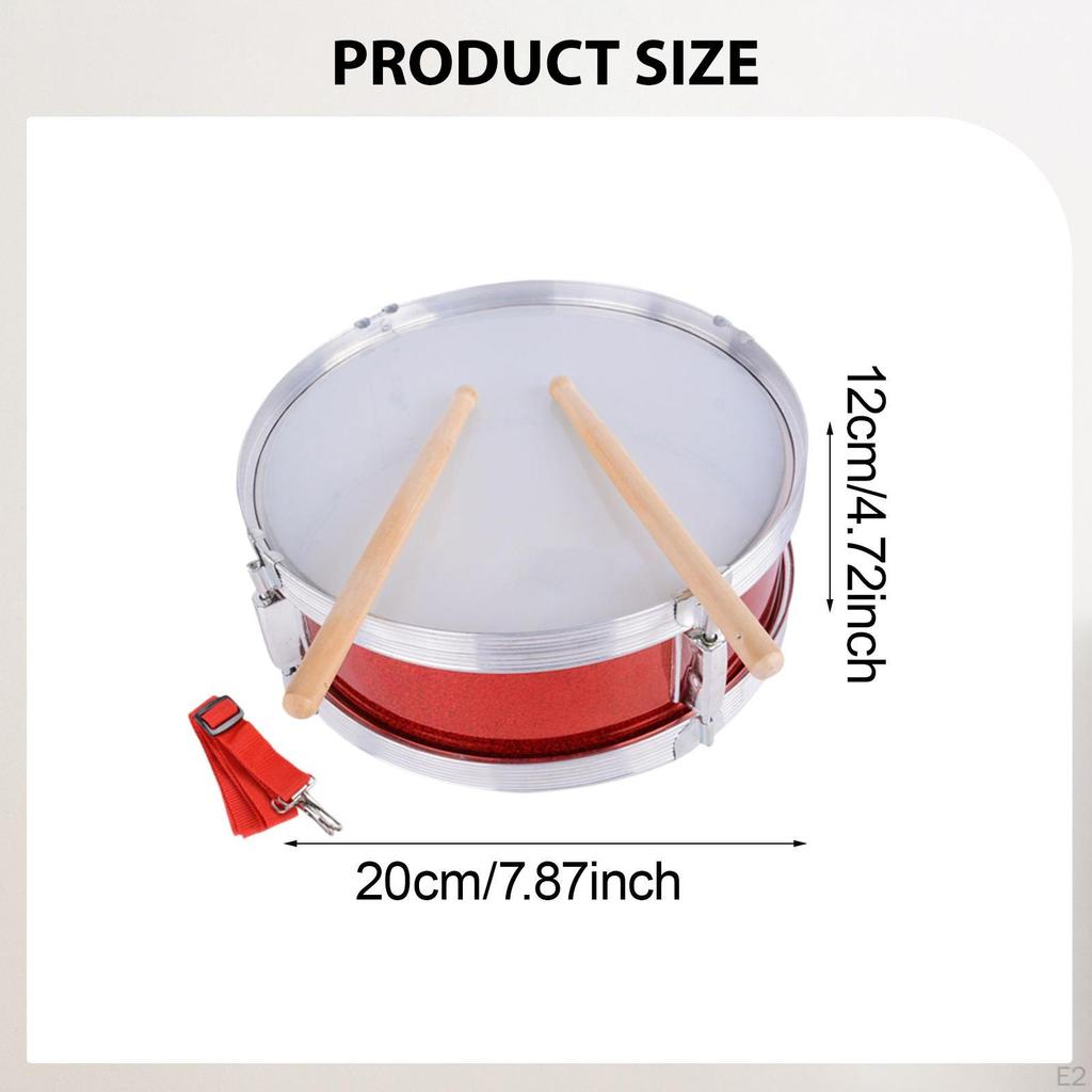 8" Snare Drum Schlagzeugstöcke mit Handschuhen Professionelle Musikinstrumente Musik Schlagzeug für Kinder Jungen