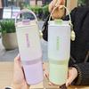 Drinkware Gradual Change Vacuum Thermos Cup Stainless Steel Fashion Insulation Cup Large Capacity Water Bottle Student