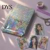 Rainbow Shimmer Laminating Roll 2PCS Holographic Film, with Shimmering Effect, Waterproof Sheets Scratch-Proof Precoated for Cards And DIY Projects