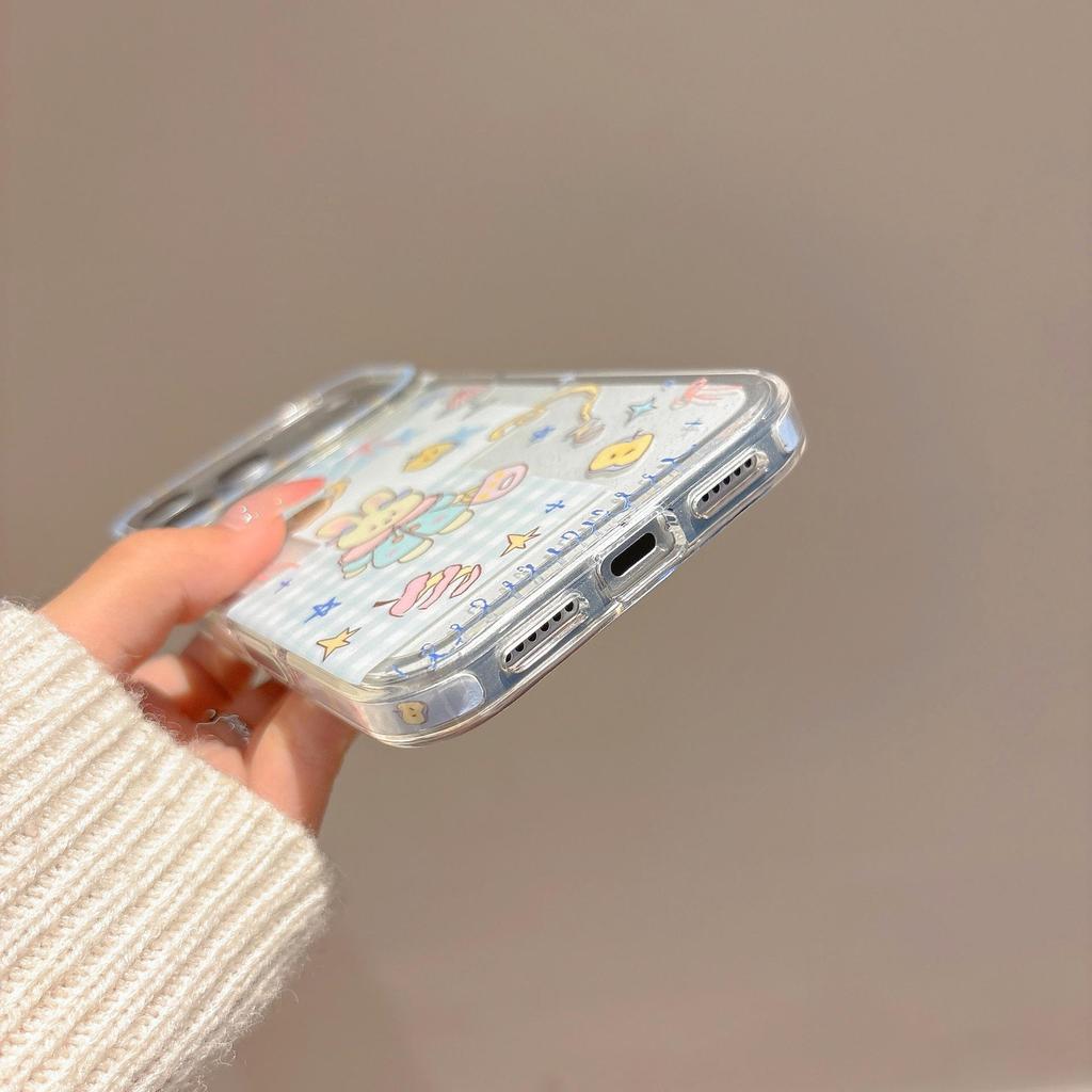Trendy Brand Apple Rabbit iPhone17 Pro Max Drop Protection Case, IMD Side Profile Series