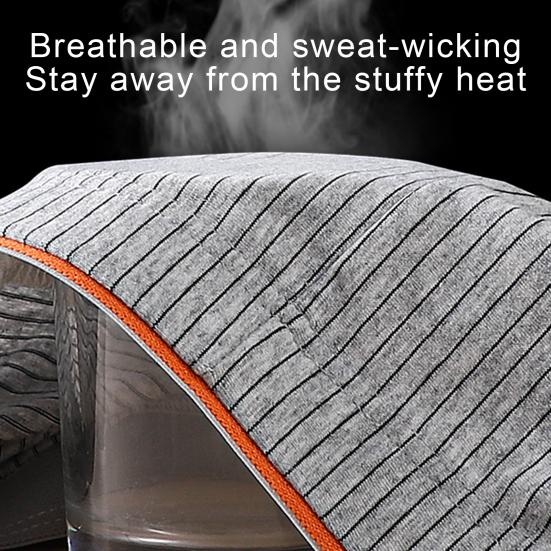 Мужское боксерское нижнее белье однотонное в рубчик U-выпуклые шорты трусы со средней посадкой эластичный пояс мягкая дышащая ткань трусики