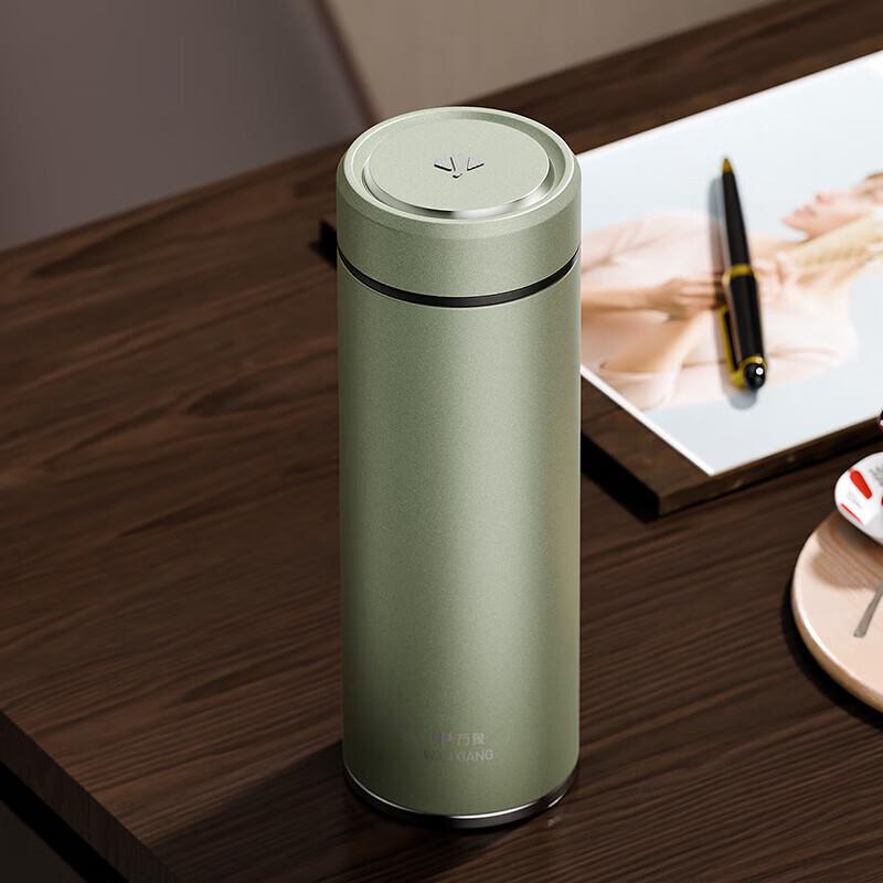 WANXIANG Double Wall Insulated Glass Office Mug