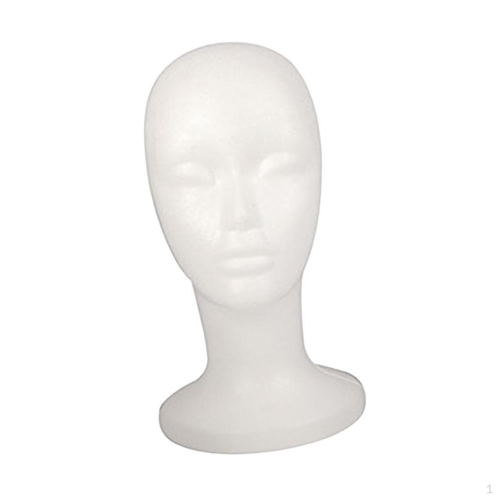 Mannequin Hoofd Brillen Hoed Display Witte Mannequin Pruik Haardeel Standaard voor Haardelen