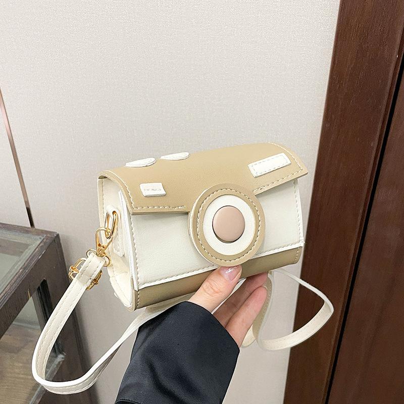 Color Matching Trend Sweet Japanese Small Square Bag Women Fresh Casual Dream Cute Camera Style Versatile Messenger Bag