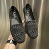 New Popular Summer Style Mesh Breathable Outer Wear Fashionable Comfortable Wear-resistant Versatile Women's Flat Toe Sandals