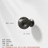 Zinc Alloy, Corrugated, Round, Round Handle, Bedside Table Wardrobe, Wine Cabinet Drawer, Gold Handle, Simple Kitchen Cabinet