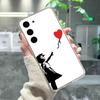 Graffiti Artist B-Banksy-S Phone Case Ultra Clear Phone Case For Samsung Galaxy A52 A12 A51 S21 Edge S22 S23 S24 S20LITE Plus