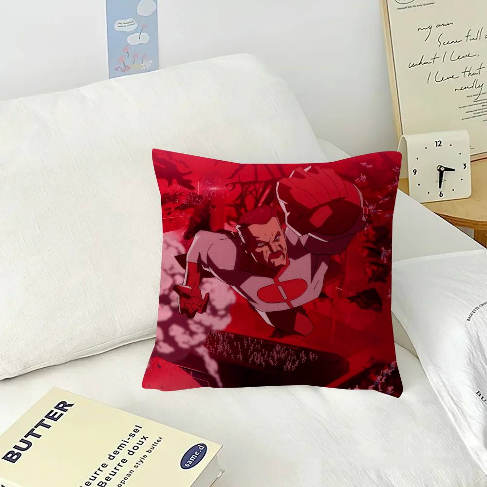 Anime I-Invincible O-Omni Man Cushion  Cushion Cover Car Throw Pillow Case For Sofa Car Christmas Gift