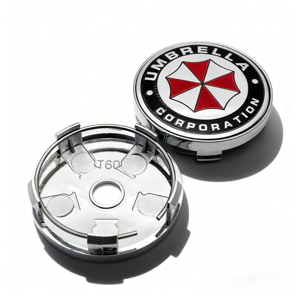 4pcs Umbrella Logo Emblem Badge Car Wheel Center Caps 60MM 56MM Wheel Hub Cap Rim Hubcaps Cover Replace Car Styling Accessories