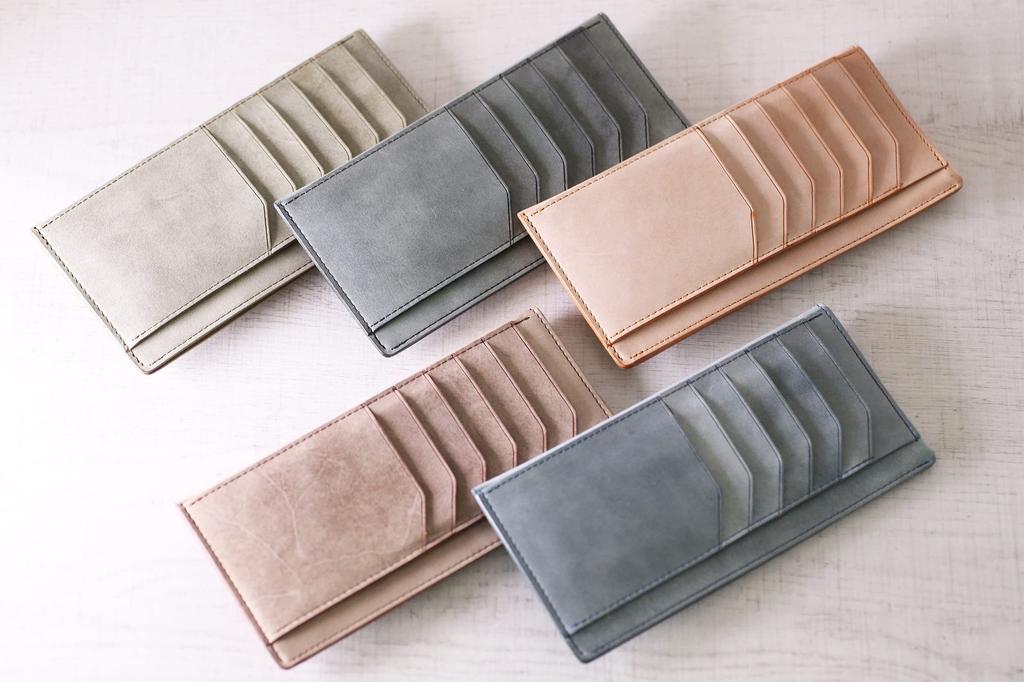 FRAGMAN bloom Flagman Bloom long wallet, extra small, handmade in Japan, Tochigi, genuine leather, thin and compact, with a large capacity, in camel.