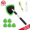 Telescopic Car Windshield Defogger & Glass Cleaning Set with Ultra-fine Fiber Cloth & Scraper