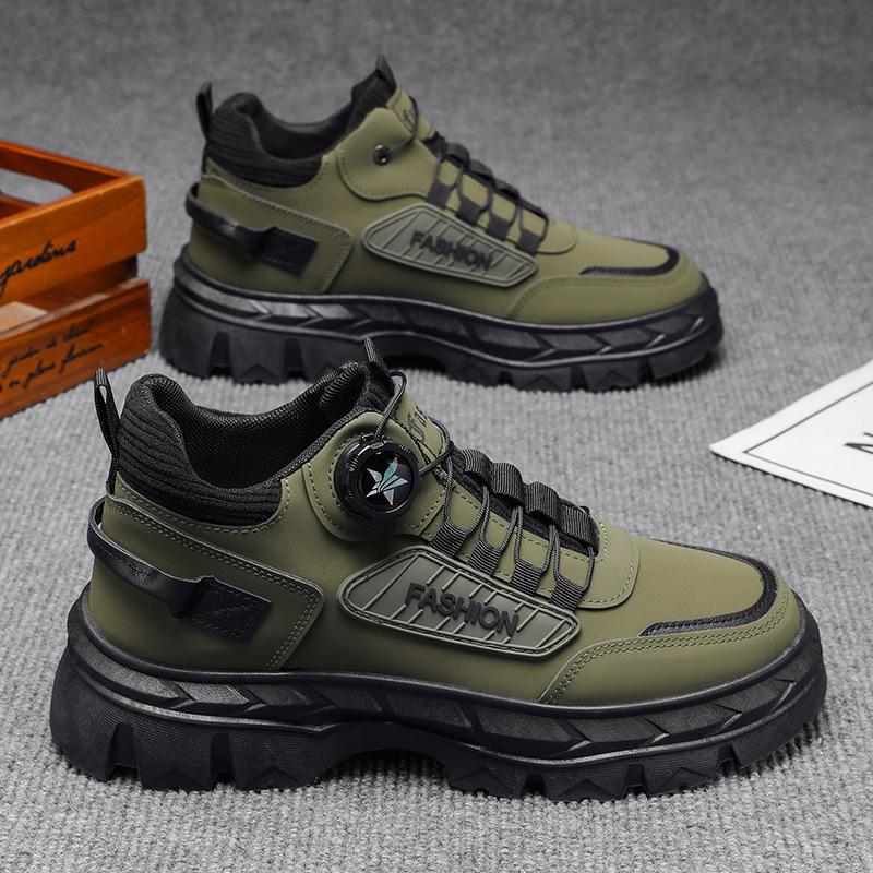 Autumn New High-top Men's Shoes Sports Platform Casual Boots Non-slip Outdoor Martin Boots