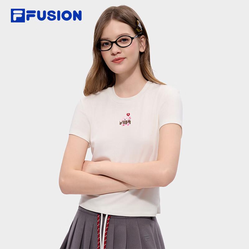 FILA FUSION Women's Bear Logo Short Sleeve T-Shirt