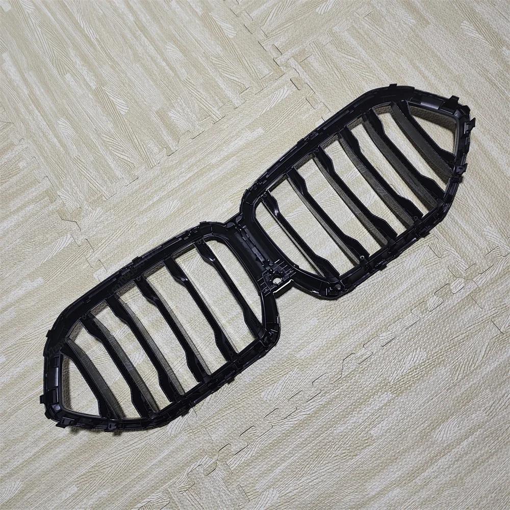 For BMW X6 G06 M50i M50d X6M F96 2019-2025 Single Line Front Bumper Grille Grill Gloss Black Front Kidney Grille Bodykits Tuning