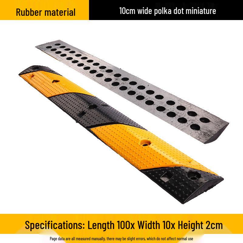 Community Gas Station Uphill Cast Steel Rubber Speed Bump Ridge Buffer Strip