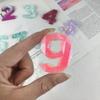 Semi-Stereoscopic Resin Keychain Molds DIY Alphabet Number Casting Mold Jewelry Craft Making Tools for Making Ornaments