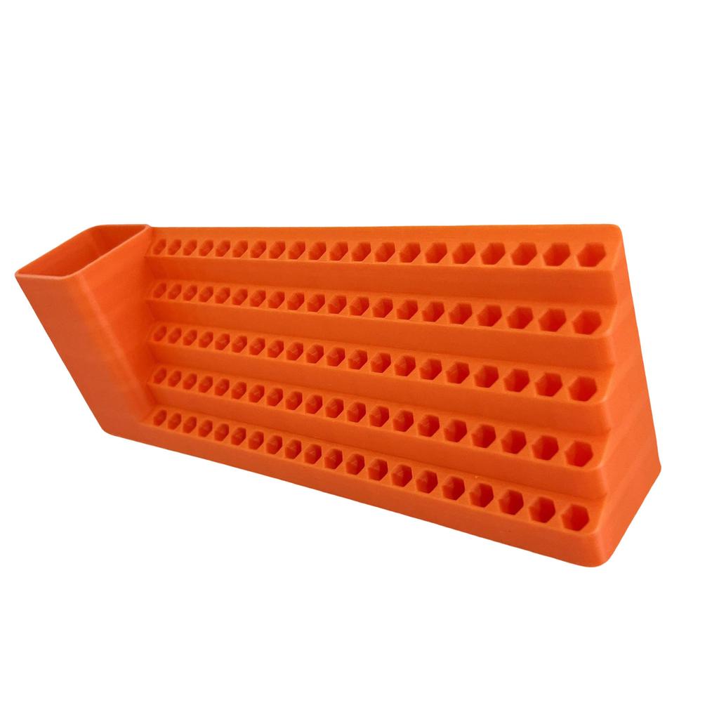Pegboard Screwdriver Bit Organizer Toolbox with 20 25 50 10 Slots Plastic Storage Case for DIY Professional