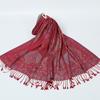 Jacquard Cashew Fringed Shawl New Autumn and Winter Women's Headscarf Floral Extended Scarf