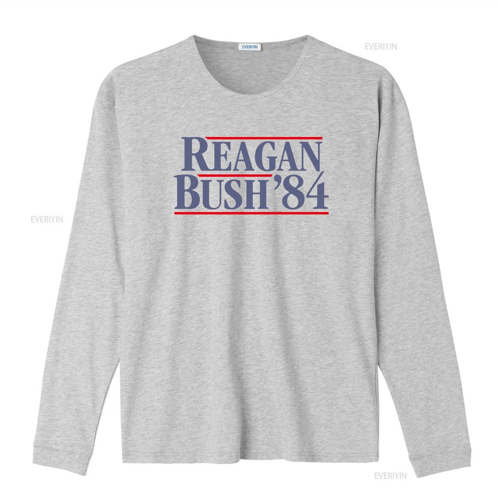 Reagan Bush 84 President Campaign 1984 Retro Vintage Premium Blend T Shirt Vintage Washed Designer Clothes Stylish Breathable