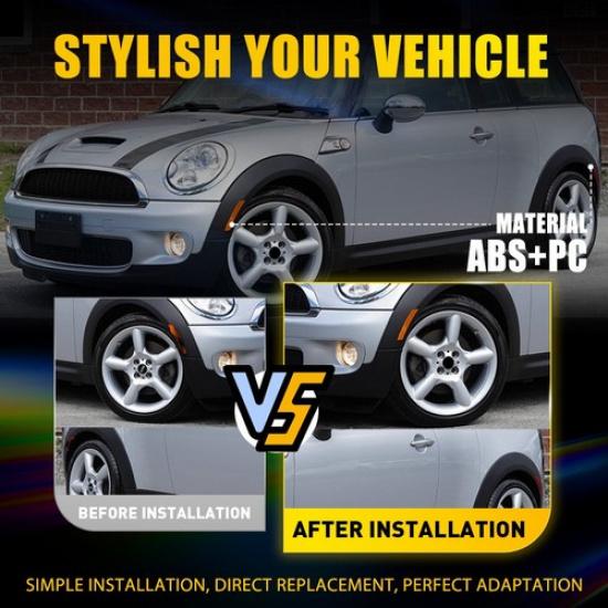 Front & Rear Side Marker Light Housings For MINI Cooper R55 R56 R57 R58 R59 R60