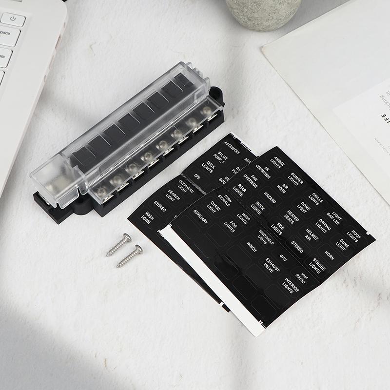 4/8 Way Car Fuse Accessory 12V 24V Car Truck Circuit Medium Insert Fuse Box Circuit Breaker Blade Fuses Circuit Standard